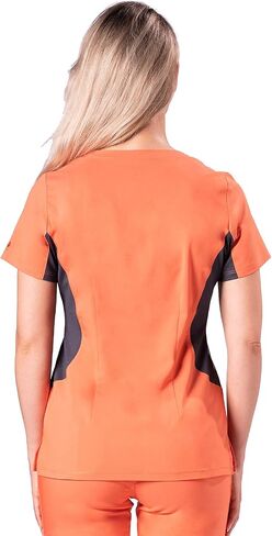 Healing Hands Purple Label Women's 2270 Jessi Top -Three Pocket Y-Neck Scrub Top in Saudi Arabia