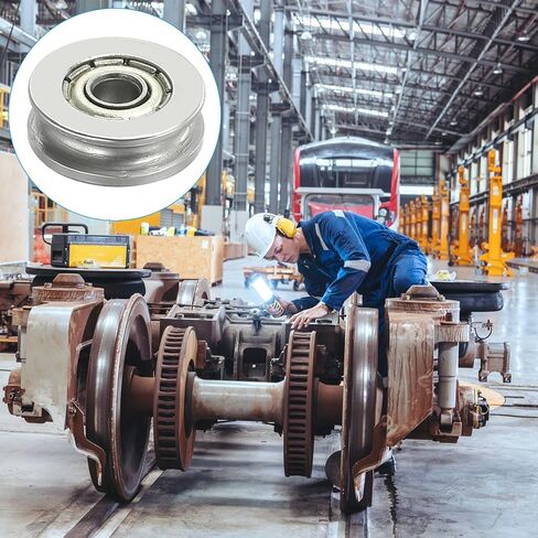 PATIKIL V-Groove Bearing، 20 حزمة 3x12x4mm V Groove Guide Pulley الكربون الصلب مختومة الكرات السكك الحديدية تحمل عجلة لنظام حركة بطانة المسار in Saudi Arabia