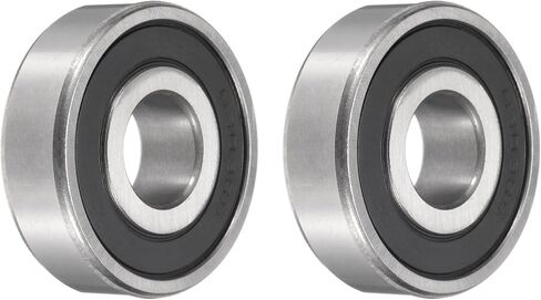 uxcell 2pcs 6303-2RS Bearing 17x47x14mm, Chrome Steel Double Rubber Seals Precision Bearing, Lubricated Deep Groove Ball Bearings, P6 (ABEC 3) in Saudi Arabia