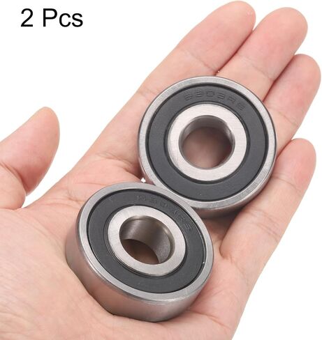 uxcell 2pcs 6303-2RS Bearing 17x47x14mm, Chrome Steel Double Rubber Seals Precision Bearing, Lubricated Deep Groove Ball Bearings, P6 (ABEC 3) in Saudi Arabia
