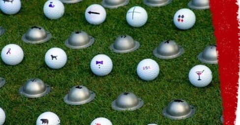 Tin Cup Golf Ball Marking Stencil in Saudi Arabia