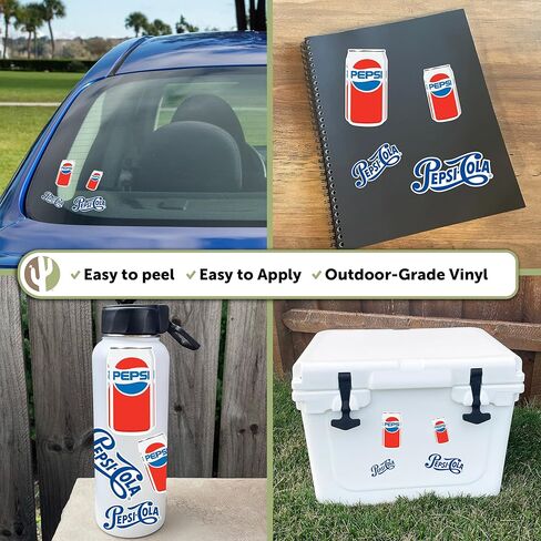 Desert Cactus Pepsi Stickers Vinyl Decal Laptop Water Bottle Car Scrapbook (Type 1-1) in Saudi Arabia