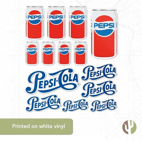 Desert Cactus Pepsi Stickers Vinyl Decal Laptop Water Bottle Car Scrapbook (Type 1-1) in Saudi Arabia