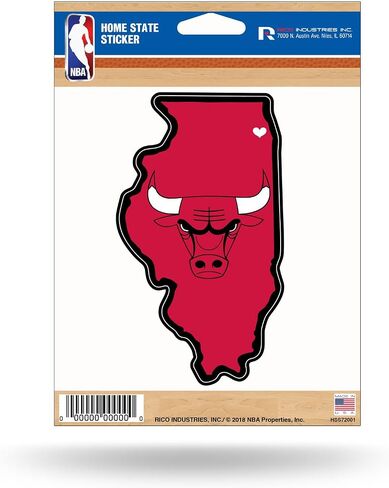NBA Rico Industries Home State Sticker 5" x 7" Home State Decal in Saudi Arabia