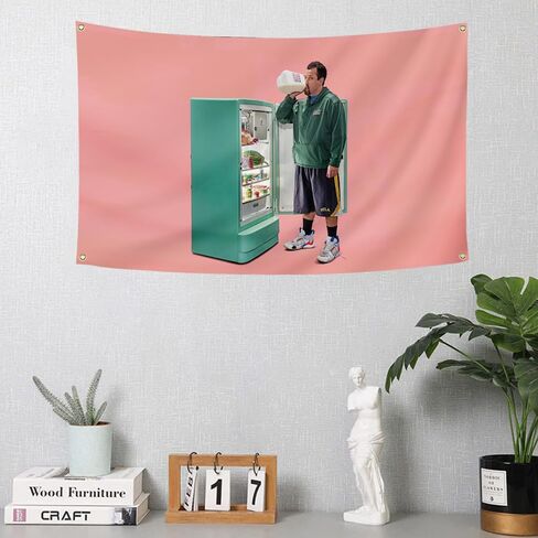 ساندلر الوردي مضحك العلم 3x5 قدم مضحك ميمي نسيج للكلية غرفة النوم فراط غرفة معيشة الرجال كهف جدار العلم in Kuwait