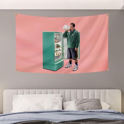 ساندلر الوردي مضحك العلم 3x5 قدم مضحك ميمي نسيج للكلية غرفة النوم فراط غرفة معيشة الرجال كهف جدار العلم in Kuwait