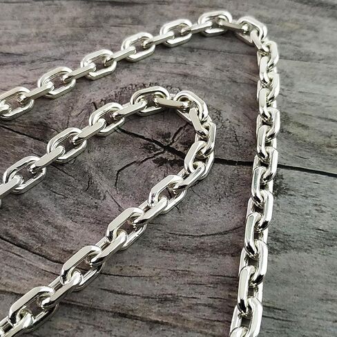 4 قطع سلسلة ربط من الفولاذ المقاوم للصدأ مقاس 1/8 بوصة، سلسلة ملف ربط شديدة التحمل بطول 26 قدمًا مع 8 قطع خطافات زنبركية، سلسلة ربط معدنية معلقة 3 مم لنباتات التأرجح وصلة سلسلة سحب مرساة in Kuwait