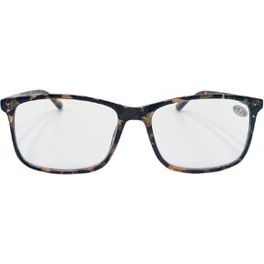 CSD Blue Light Blocking Reading Durable Glasses - Unisex Eyeglasses for Computer Screen Reading TV/Phone - (Black)