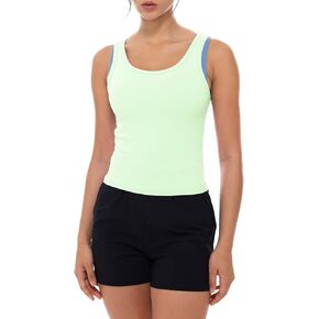 Ukaste Women's Studio Essential Cropped Tank Top Scoop Neck Sleeveless Casual Yoga Tops in Kuwait
