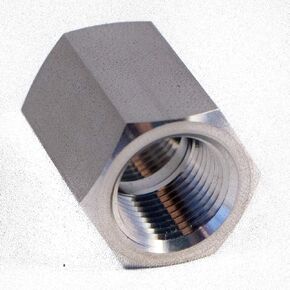 3/8 NPT Female to 3/8 NPT 316SS Female Straight Hex Coupler/Coupling for Air, Liquid or Hydraulic Fitting - Industrial Air Tool Hose Coupling 316 Stainless Steel