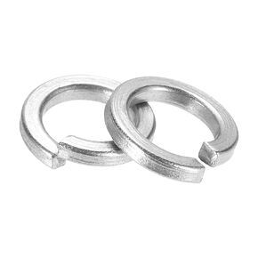 PATIKIL 1/8" Spring Lock Washer, 300 Pack 304 Stainless Steel Split Lock Washer Elastic Gasket Lock Metal Washers for Screws Bolts
