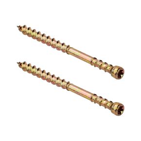 RT ProPak Trim Head Composite Deck Screws 2-3/8 T15 Star Drive-Golden (130 Pcs)