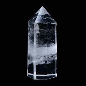 Large Healing Crystal Wand 3.14"x1.18"(8x3cm), Natural Citrine Crystal Tower Stone 6 Faceted Single Healing Crystal for Reiki Chakra Meditation Therapy Home Decoration Gift