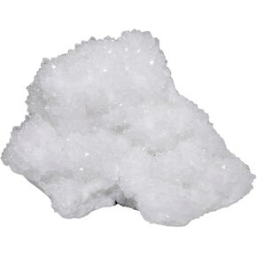 SUNYIK Natural Rock Quartz Crystal Cluster,Druzy Geode Specimen Gemstone Sculpture Sphere(0.1-0.2lb)