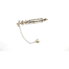 JET Quality 9 Plate Ring Silver Plated Metal Isis Pendulum Healing Dowsing