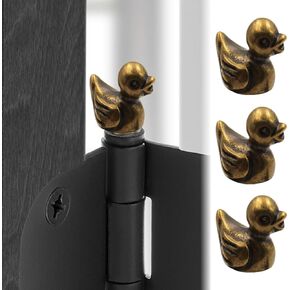 Brass Duck Hinge Heads Decorative Topper Set of 3 - Magnetic Hinge Head Home Decoration - Door Hinge Decorative Topper