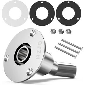 Thru Hull Exhaust Skin, 24mm Stainless Steel 316, for Diesel Parking heaters(Bend)
