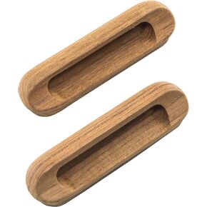 Whitecap Teak Oblong Drawer Pull - 4-1/16"L - 2 Pack