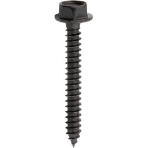 National Hardware N800-122 Hex Head Screw Used to Install National Hardware's Outdoor Reinforcement Hardware Collections on Pergolas, Gazebos, Garden, Arches, Raised Garden Beds, 10 x 1 1/2", Black