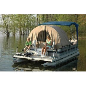 Pontoon Easy-Up Enclosure 56" D x 74" T, Pacific Blue