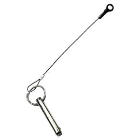 MARINE CITY 304 Grade Stainless Steel Boat Bimini Top Quick Disconnect Pin with Cable Grip for Boats – Marines – Ships – Yachts – Deck Hinges (Pack of 2)