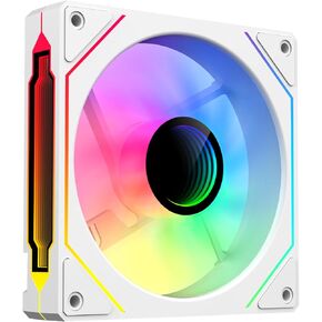 SAMA YF1202I مراوح حافظة PWM ARGB120mm باللون الأسود، 4Pin PWM 5V 3Pin ARGB تدفق هواء عالي منخفض الضوضاء مروحة تبريد مرآة لا متناهية in Kuwait