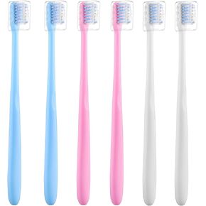 End Tuft Orthodontic Toothbrush for Braces, Soft Bristles, 6 Count
