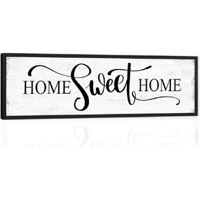 Give It to God and Go to Sleep Sign: Farmhouse Bedroom Wall Decor Above Bed Rustic Country Master Bedroom Hanging Decor Framed Country Plaque 12" x 40"