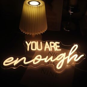 QiaoFei Led You Are So Amazing Neon Sign Word/Letters USB Powered with Dimmer Switch Neon Lights for Room Home Bar Art Wall Decor Party Window Living Room Decor Wall Hanging Decoration (Warm white)