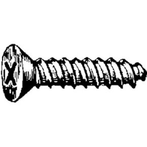 100#4 X 1/2" Phillips Flat Head Tapping Screws Black Oxide