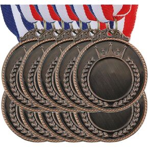PATIKIL Blank Award Medals, Award Medals with Neck Ribbon, Make Your Medals Kit, Winner Medals Prize for Sports Competitions