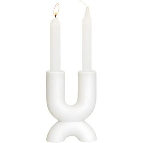 Ceramic Candlestick-Holder Suitable for Conical Candles, Can Be Used As a Candle Holder for Decorating Dining Tables/Living Rooms/Fireplaces in Kuwait