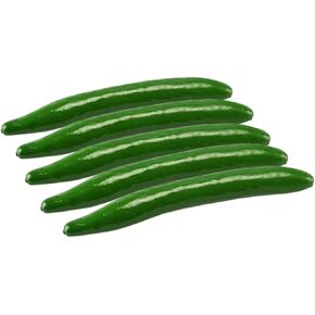 MAGICLULU 5pcs Decor Models Model Table Decoration Display Veggies Show Cabinet Cucumber Restaurant Pretend Photography Showcase Kitchen Home Props Foam Realistic Play Shop Cucumbers