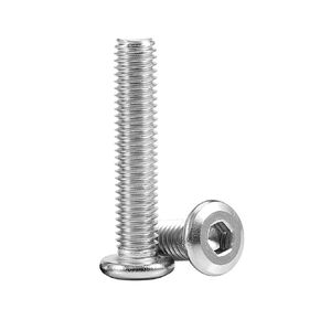M5 x 14 (25 Pack) Metric Flat Head Hex Socket Cap Screws Bolts, 304 Stainless Steel 18-8, Hex Drive, Bright Finish, Fully Machine Thread
