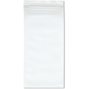 Plymor 5" x 10" (Pack of 100), 6 Mil Industrial Duty Zipper Reclosable Plastic Bags
