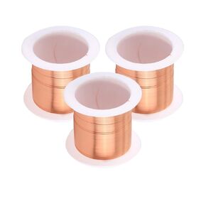 3 Spool Coils Magnet Wire Enameled Copper Wire Enameled Magnet Winding Wire Natural Temperature Rating Widely Used for Transformers Inductors - 0.1mmx50m