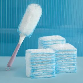 JOYMOOP Disposable Duster set,30 Count 360 Heavy Duty Duster Refills with 1 dusting wand,Disposable Dusters for Cleaning Home & Car, Multi-Surface Dusters, for Dusting Corners, Ceiling Fans, Furniture