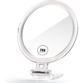 Hand Mirror, 1X/20X Magnifying Handheld Mirror, Portable Travel Folding Hand Held Mirror,Double Sided Makeup Mirror for Girl in Kuwait