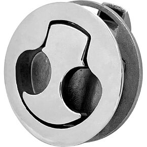ISURE MARINE قارب المزالج الفولاذ المقاوم للصدأ 2 "، مزلاج فتحة مستديرة سحب قارب بحري دافق سحب فتحة مزلاج قفل رفع مقبض فتحة سطح مستديرة - غير قفل