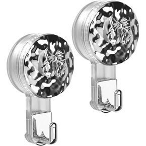 Heavy Duty Suction Cup Hooks,Strong Vacuum Wreath Door Hanger with 26.45 LB,Shower Wall Suction Cup Hangers Removable Window Glass Suction Holder for Bathroom Kitchen Christmas Decor-2 Pcs