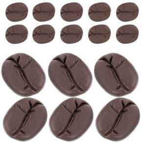 Toyvian Artificial Coffee Beans Simulation Mini Coffee Beans Imitation Food Resin Cabochons for DIY Craft Fake Vegetable Realistic Food Show Model for Cafe Shop Cabinet Display