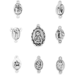 Seven Sorrows Rosary Medals - Complete Set of 8 pcs!