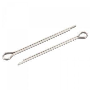 uxcell Split Cotter Pin, 3mm x 45mm Stainless Steel Clip Fastener Fitting for Automotive, Mechanics, Silver Tone, 60Pcs