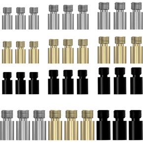 CDIYTOOL 36 Pcs 2g 1.5g 2.5g 3g Dart Weights Brass Copper 2BA Thread Add Accentuator Tool for Darts Accessories - Black Silver Gold