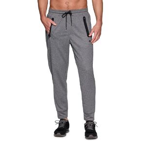 RBX Workout Joggers for Men, Lightweight French Terry Quick Drying X-Dri Sweatpants with Zipper Pockets for Gym, Loungewear