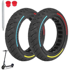 ulip (2-Pack) 8.5 x 2 Solid Scooter Tire 8.5 inch Rubber Tire 50/75-6.1 Front and Rear Wheels Replacement for Gotrax GXL V2 Hiboy S2 Pro Xiaomi M365 Pro Pro2 1S MI3 and 8.5 inch Scooters