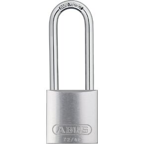ABUS Silver 72/40 Lockout Tagout Padlock w/ 3" Shackle, Single Padlock, Keyed Alike, 1 Padlock with 2 Keys