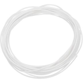 uxcell Silicone Foam Seal Strip, 1mm(0.04") Dia 8 Meters(26.25 Ft) Long Sponge Rubber Weather Seal Strip Round Rubber Cord Solid for Machinery and Industries, White