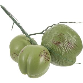 Gadpiparty Artificial Coconut Simulation Coconut Fake Coconut Lifelike Coconuts Faux Fruits Props Food Model for Jungle Hawaiian Luau Tropical Wedding Party Decoration
