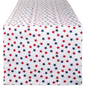 DII Americana Stars Kitchen & Tabletop Collection 4th of July & Memorial Day Décor, Table Runner, 14x72